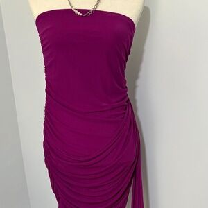Raspberry cocktail dress